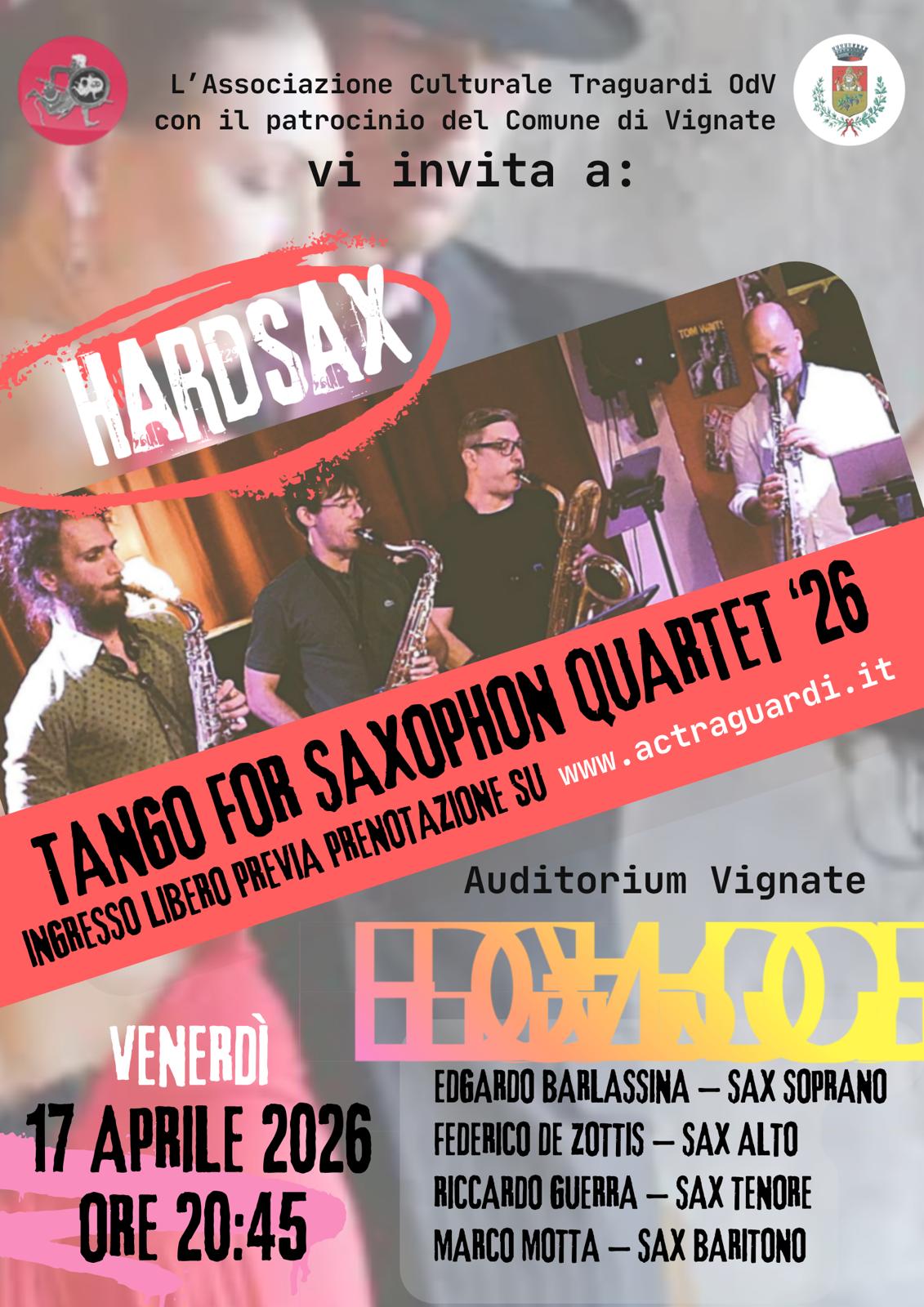 Tango for saxophon quartet ’26